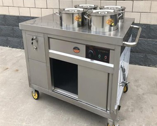 為湖北商用廚具點(diǎn)贊！大容量不銹鋼保溫餐車(chē)鎖溫耐用，守護(hù)食客熱乎餐食